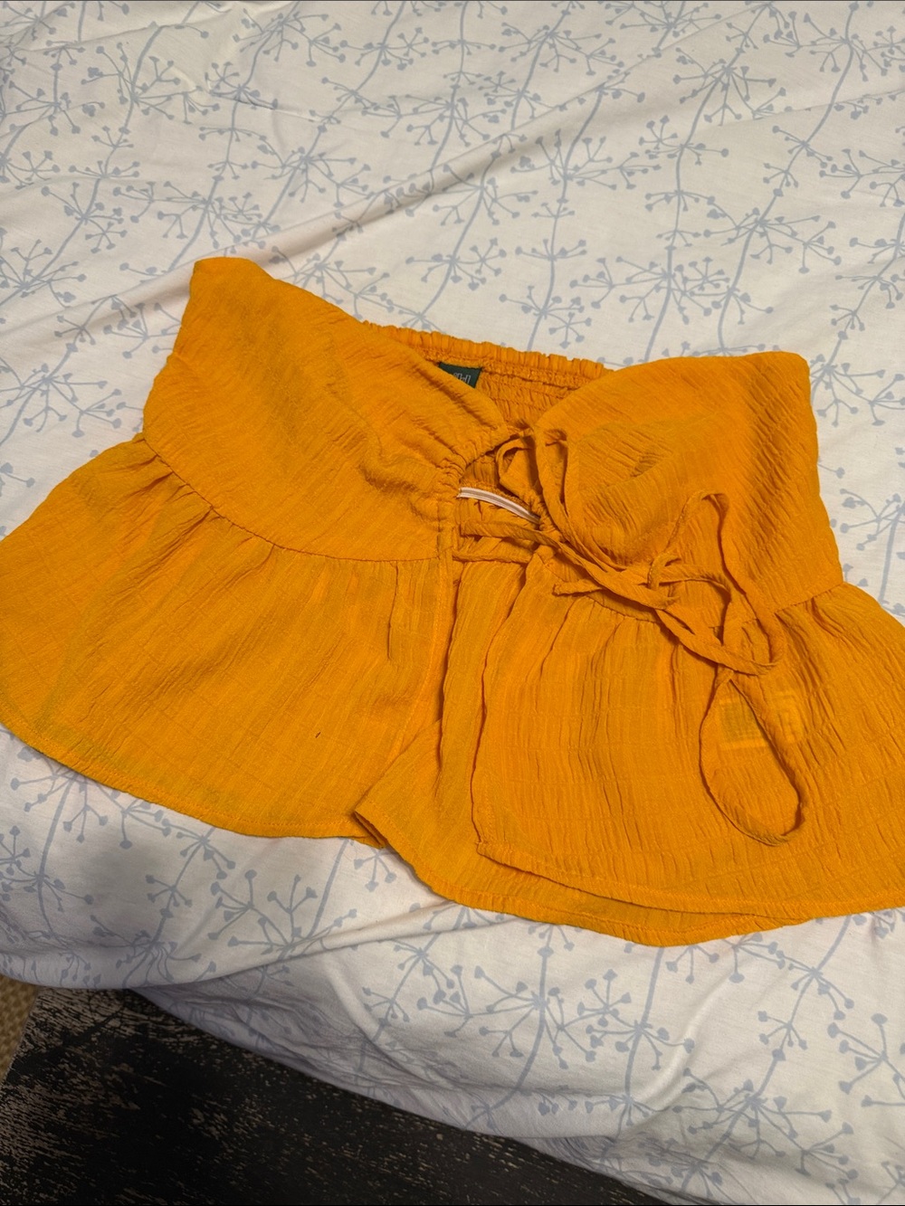 wild fable Mustard Orange crop shirt